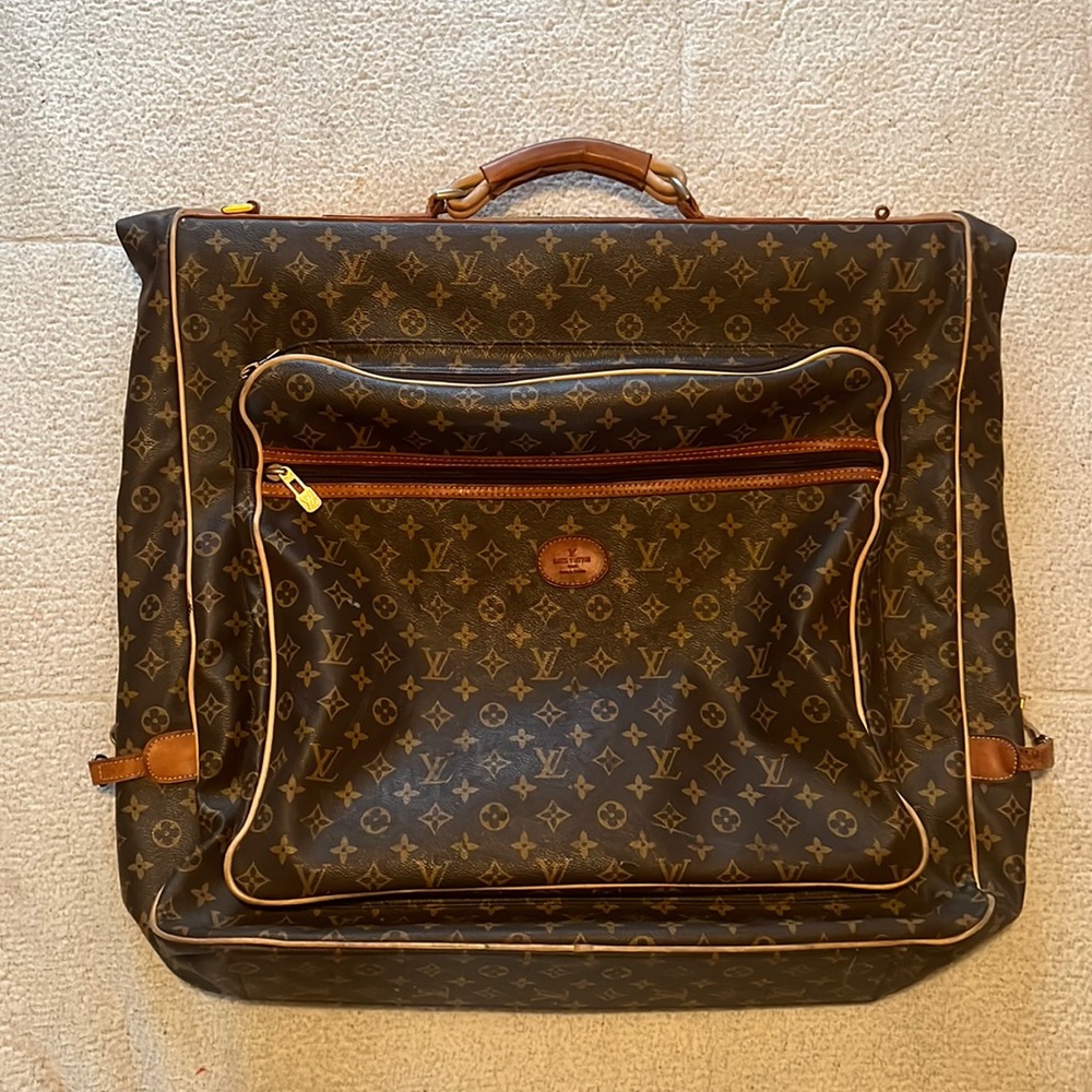 Vintage 80s LV large garment bag